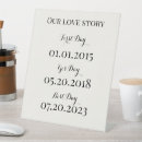 Search for our love story wedding signs Elegant