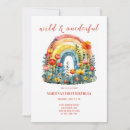 Search for wild and onederful birthday invitations Rainbow