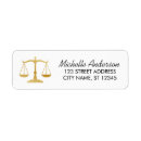 Search for scales of justice return address labels Attorney at law