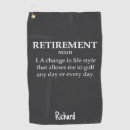 Search for funny golf towels Retired