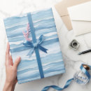 Search for ocean wave wrapping paper Blue