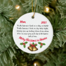 Search for poem ornaments Christmas in heaven