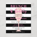 Search for pink black bridal shower invitations Brunch
