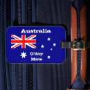 Recherche de drapeau australien bagages étiquettes Voyage