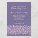 Search for confetti wedding invitations Purple