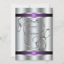 Search for purple black silver invitations Classy