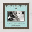 Recherche de bleu turquoise baptême invitations Élégant