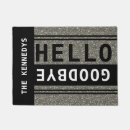Search for hello goodbye doormats Black
