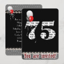 Search for red and black lace birthday invitations White