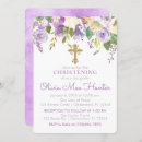 Recherche de purple christening invitations Fille