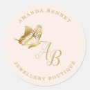 Search for butterfly monogram stickers Gold