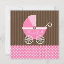 Search for carriage baby girl shower invitations Pram