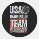 Search for badminton team stickers Old smash hand