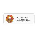 Search for acorn return address labels Thanksgiving