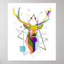 Search for geometric deer art Modern
