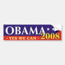 Search for yes we can bumper stickers 2008