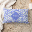 Recherche de motif zèbre coussins Bleu