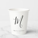 Search for wedding paper cups Typography