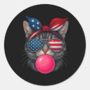 Search for 4th of july cat stickers Vintage