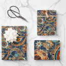 Search for navy blue and orange wrapping paper Pattern