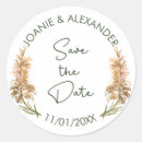 Search for floral save the date stickers Green