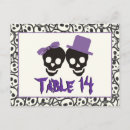 Search for skull wedding postcards Black