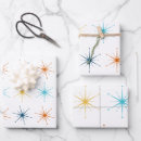 Search for starbursts wrapping paper Mid century modern