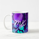 Search for purple and teal mugs Blue