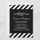 Search for black and white striped invitations Modern