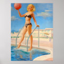 Search for vintage swimming pool posters Retro