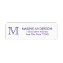 Search for monogram return address labels Trendy