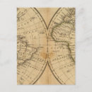 Recherche de double hémisphère cartes postales Gravé