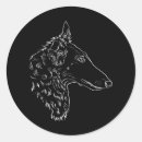 Recherche de portrait loup autocollants Chien