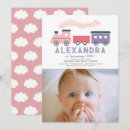 Search for train 1st birthday invitations All aboard