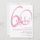 Search for 60 and fabulous invitations Fun modern script
