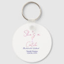 Search for catch keychains Bridal shower name date