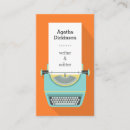 Search for typewriter business cards Retro vintage typewriter illustration