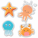 Recherche de dessin de crabe autocollants Vie marine