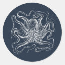 Search for octopus illustration stickers Blue