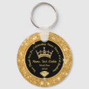 Search for black princess keychains Gold