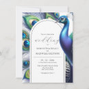 Recherche de bleu paon mariage invitations Couple