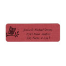 Search for owl wedding return address labels Bride