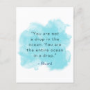 Recherche de rumi citation cartes postales Aquarelle