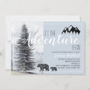 Recherche de adventure awaits baby shower garçon invitations Ours