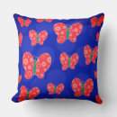 Recherche de papillon orange coussins Bleu