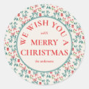 Search for mistletoes stickers Red and green