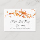 Search for maple leaf business cards Fall