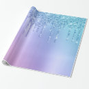 Search for blue glitter wrapping paper Unicorn