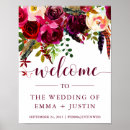 Search for floral welcome wedding signs Marsala