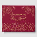 Recherche de burgundy guest books Élégant